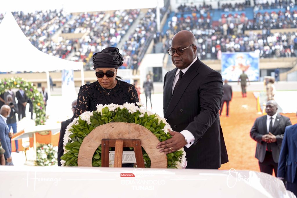 Le Président Félix Tshisekedi a rendu un dernier hommage à Madame Blanche Tunasi