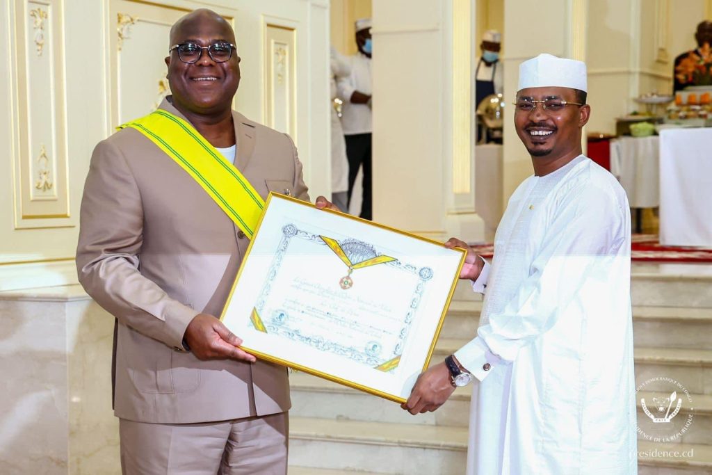 NDJAMENA : le Président Félix Tshisekedi reçoit la plus grande décoration honorifique au Tchad