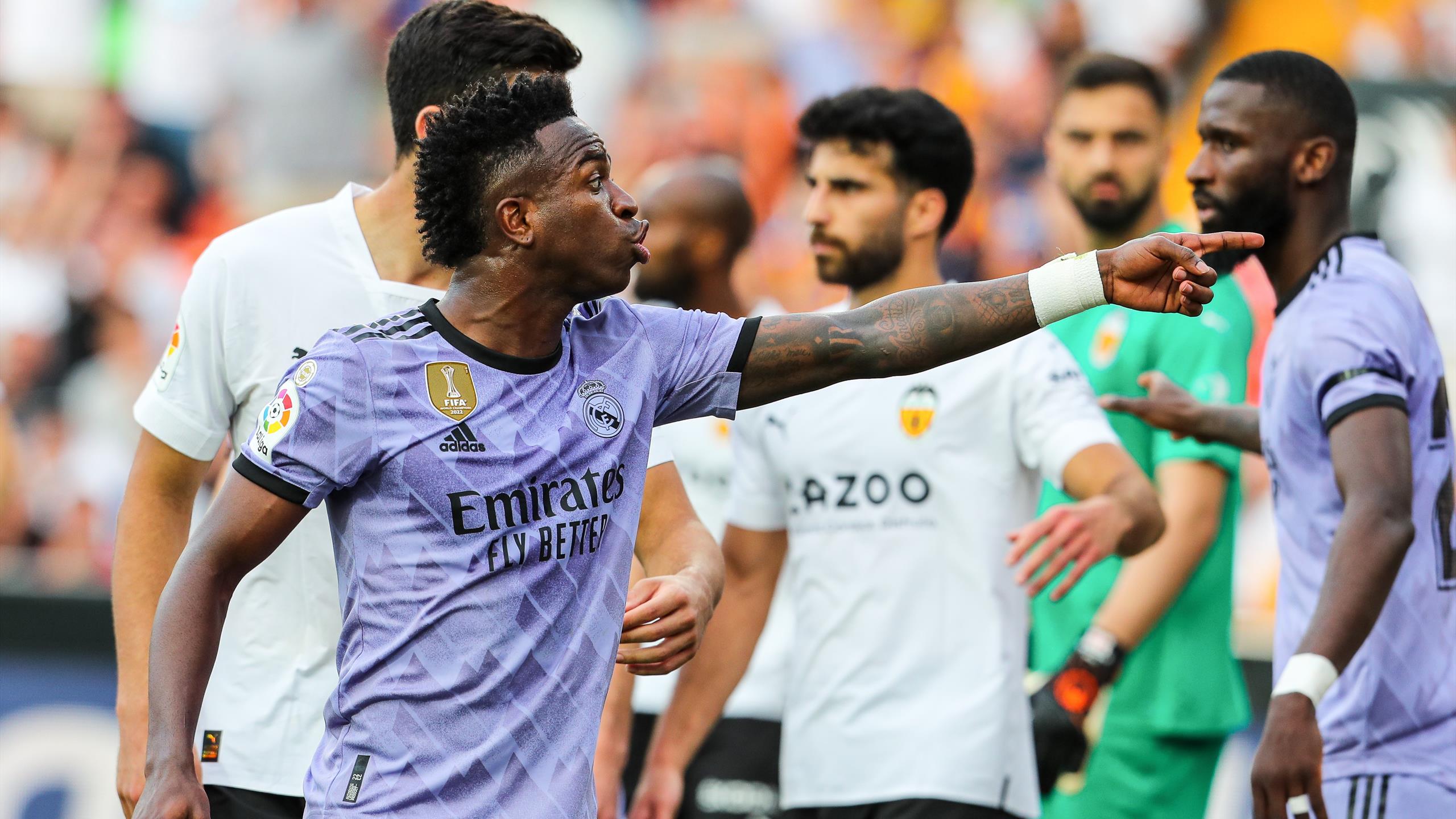 Football : Reconnus coupables, trois supporters de Valence condamnés pour propos racistes sur Vinicius Junior