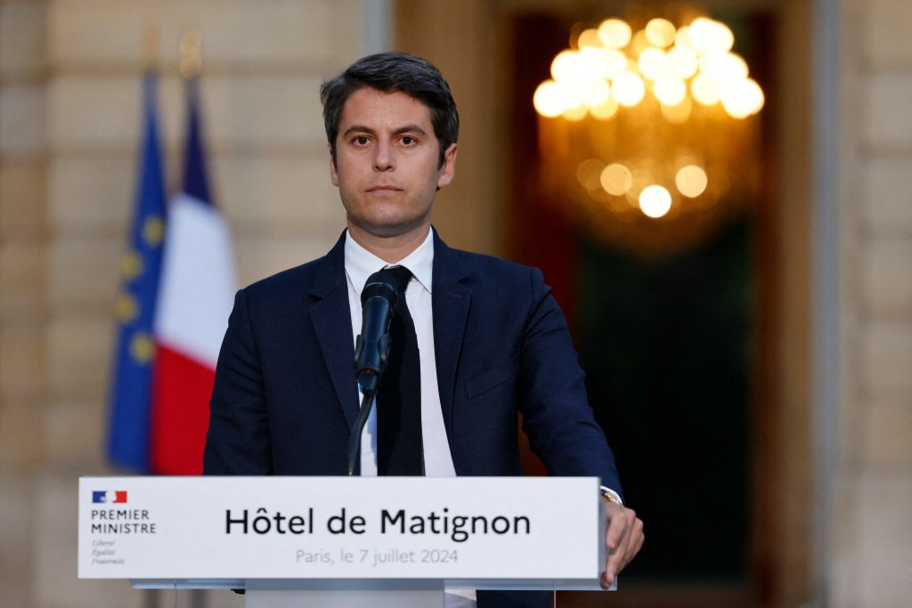 Gabriel Attal annonce qu'il déposera sa démission auprès du Pdt. Macron ce lundi 8 juillet 2024