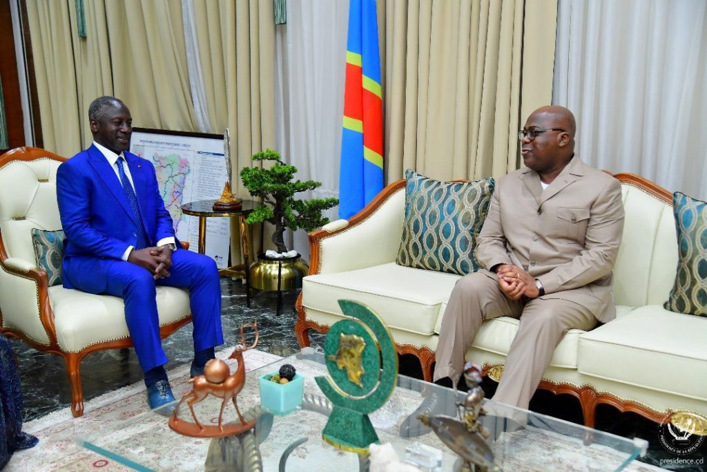 DIPLOMATIE : le chef de l’État Félix Tshisekedi a reçu ADAMA BICTOGO, le président de l’Assemblée nationale de la Côte d’Ivoire