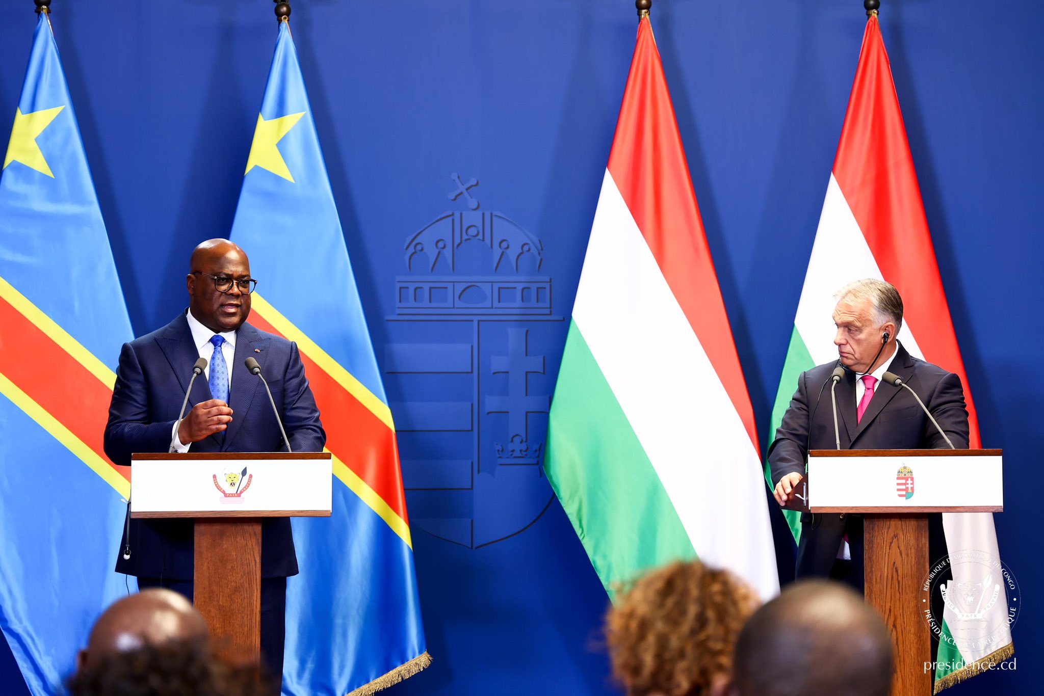 BUDAPEST : le chef de l’État congolais a échangé avec le président de la Hongrie et celui du Parlement hongrois