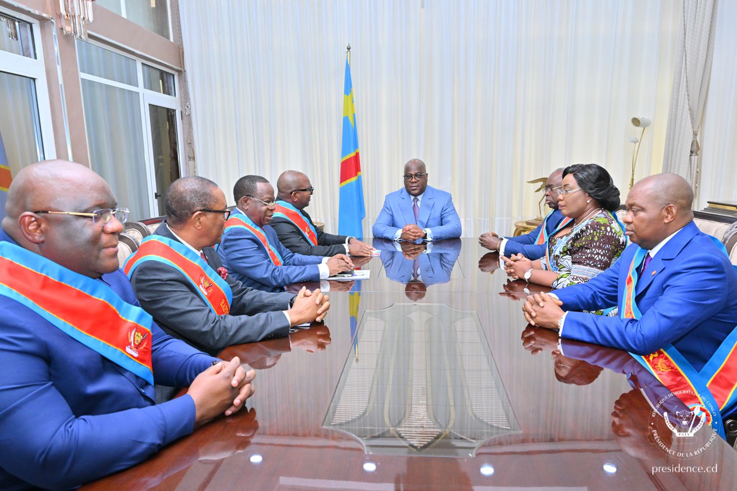 RDC-INSTITUTIONS : le Président Félix Tshisekedi a reçu le bureau définitif du Sénat