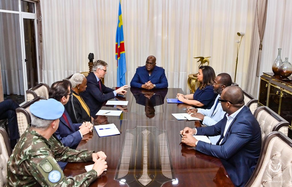 Crise sécuritaire et humanitaire dans l’Est de la RDC : Félix Tshisekedi échange avec le Secrétaire général adjoint de l’ONU